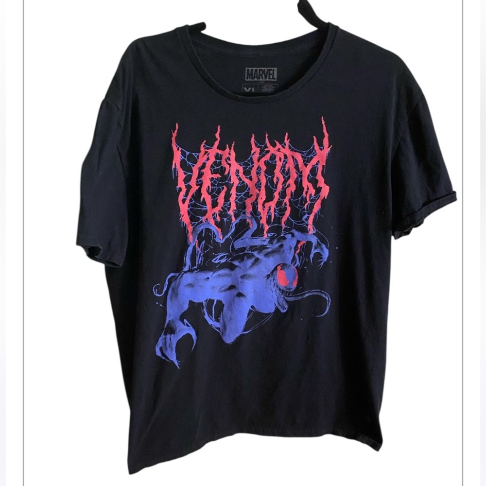 Marvel Venom Graphic T-Shirt - Black. Size extra large.
